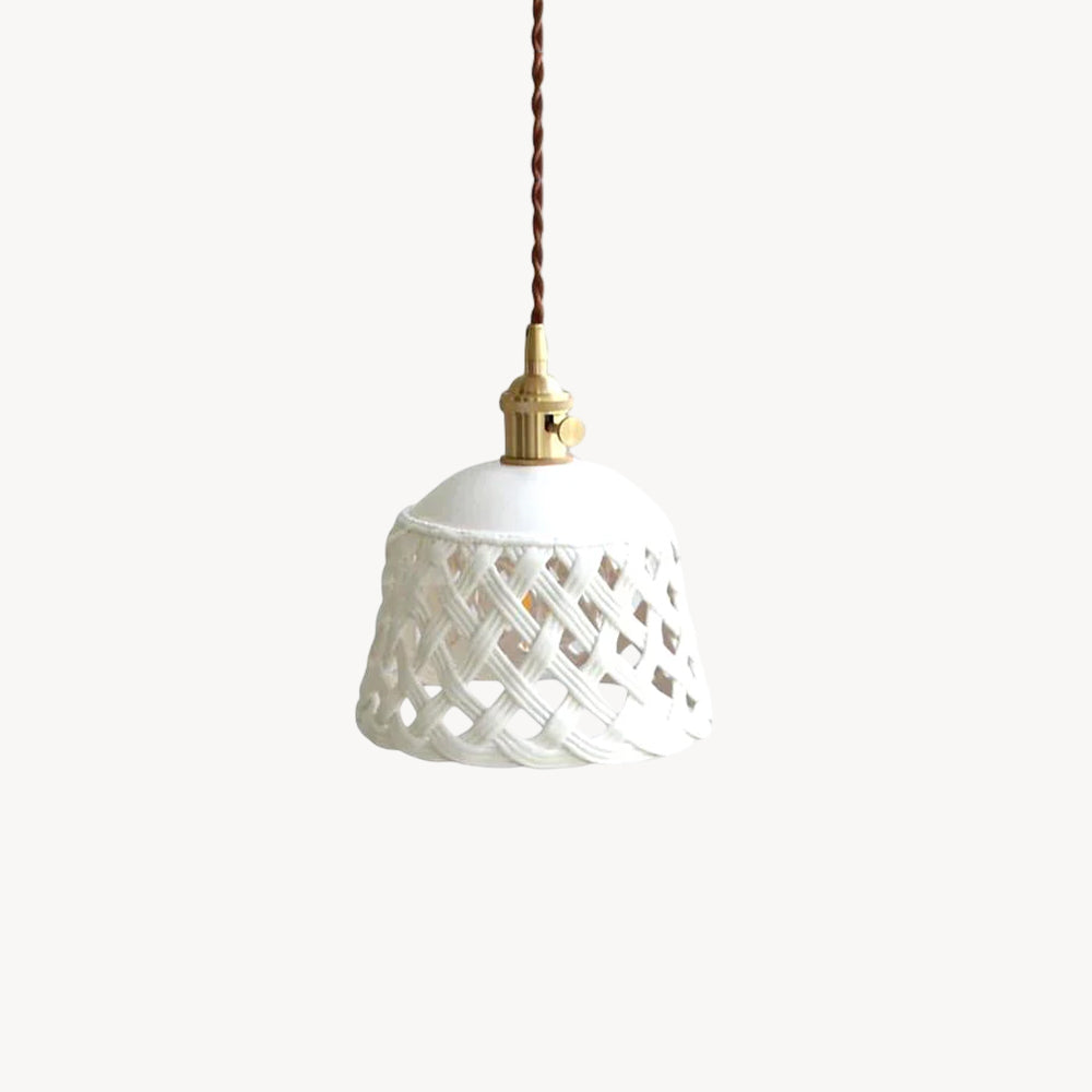 Openwork Ceramic Pendant Lamp