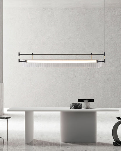 Striped Acrylic Chandelier