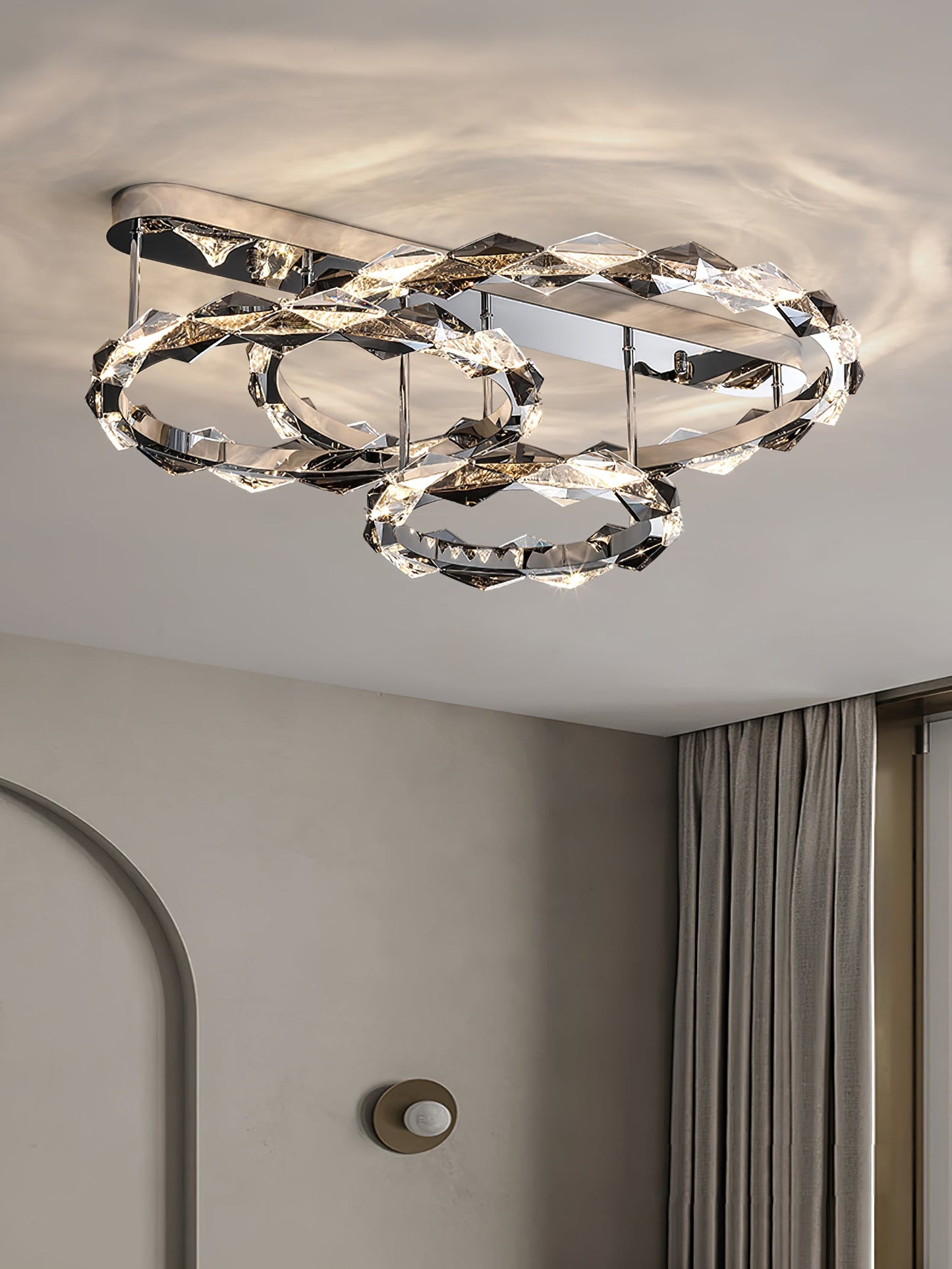 Rhombus Crystal Ceiling Lamp