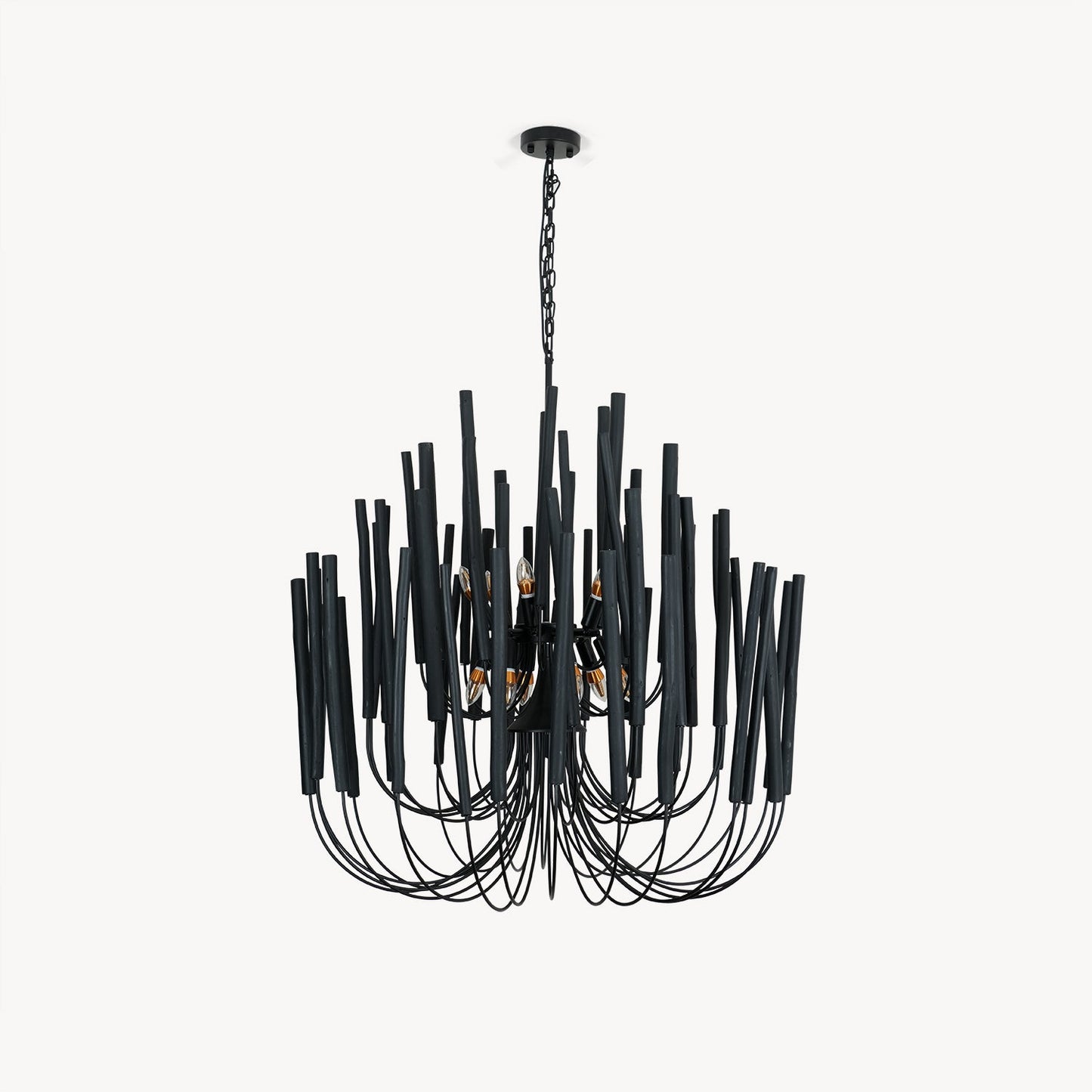 Dense Wooden stick Chandelier