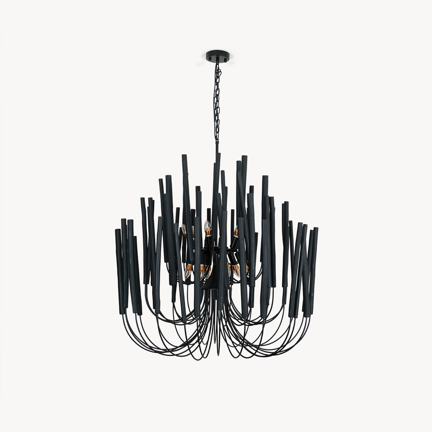 Dense Wooden stick Chandelier