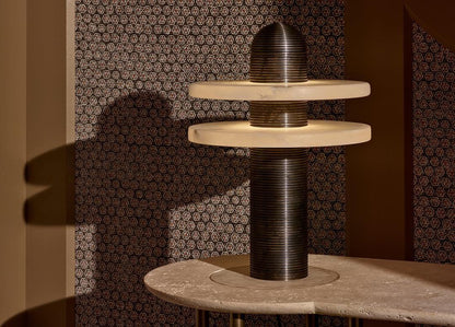 Alabaster Planes Table Lamp