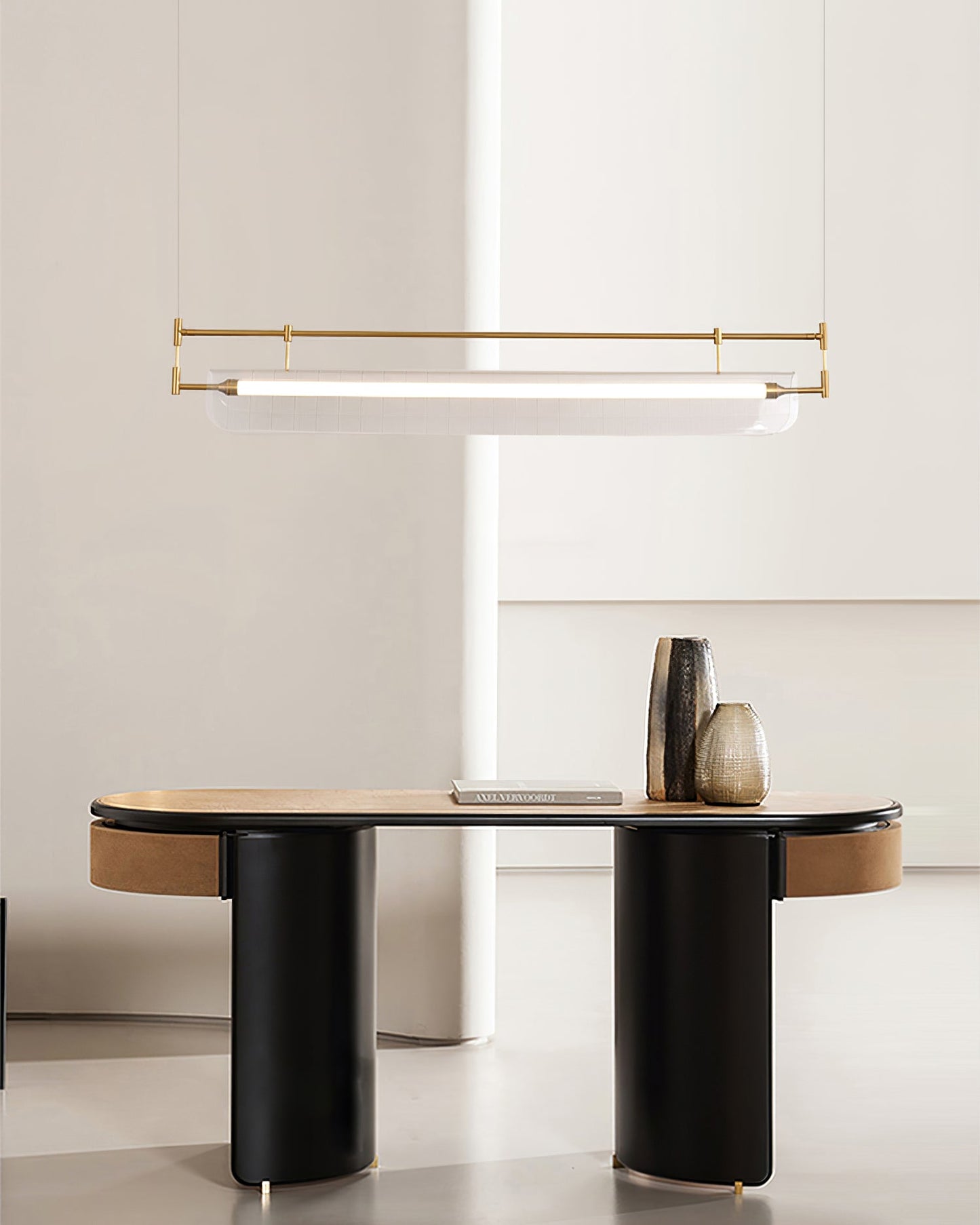 Striped Acrylic Chandelier