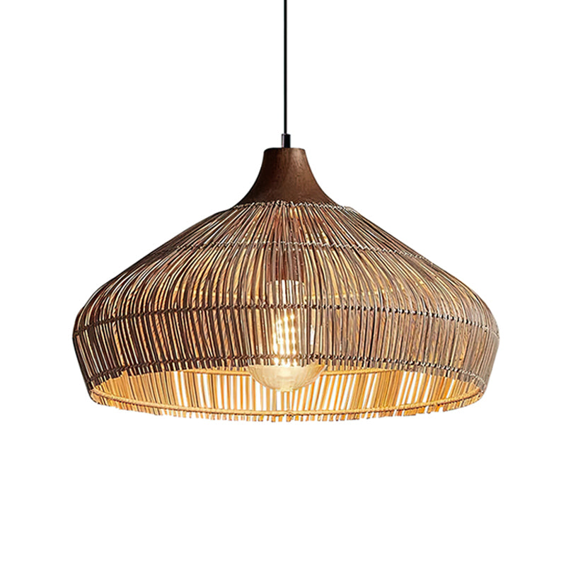 Wicker Rattan Pendant Light