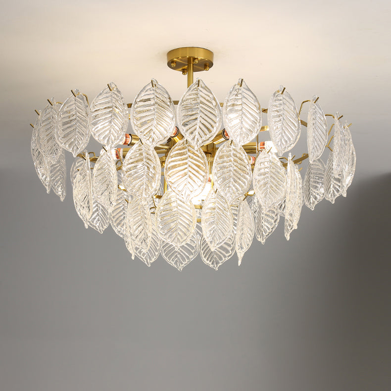 Leaf Glass Chandelier