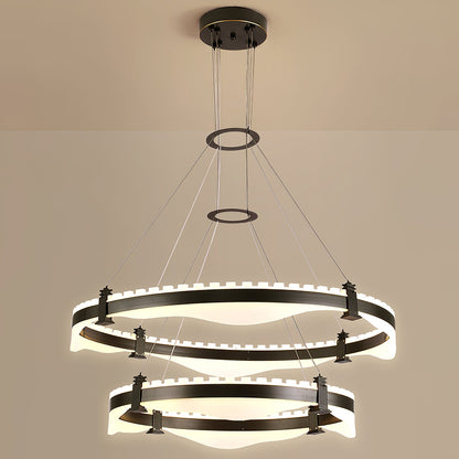 Ring Metallic Chandelier