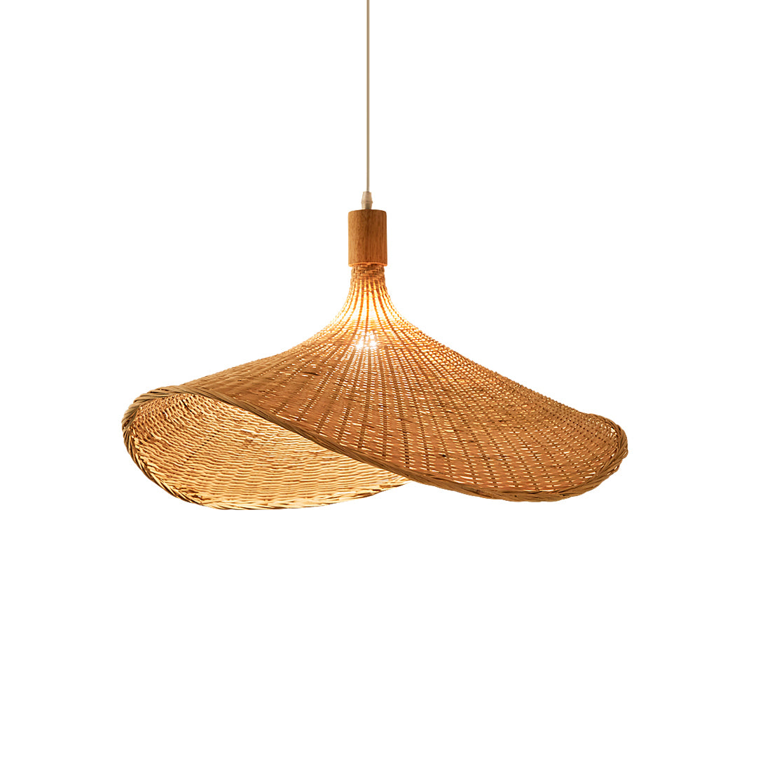Straw hat Pendant Light