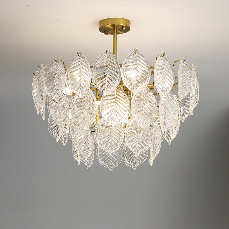 Leaf Glass Chandelier