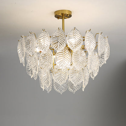 Leaf Glass Chandelier