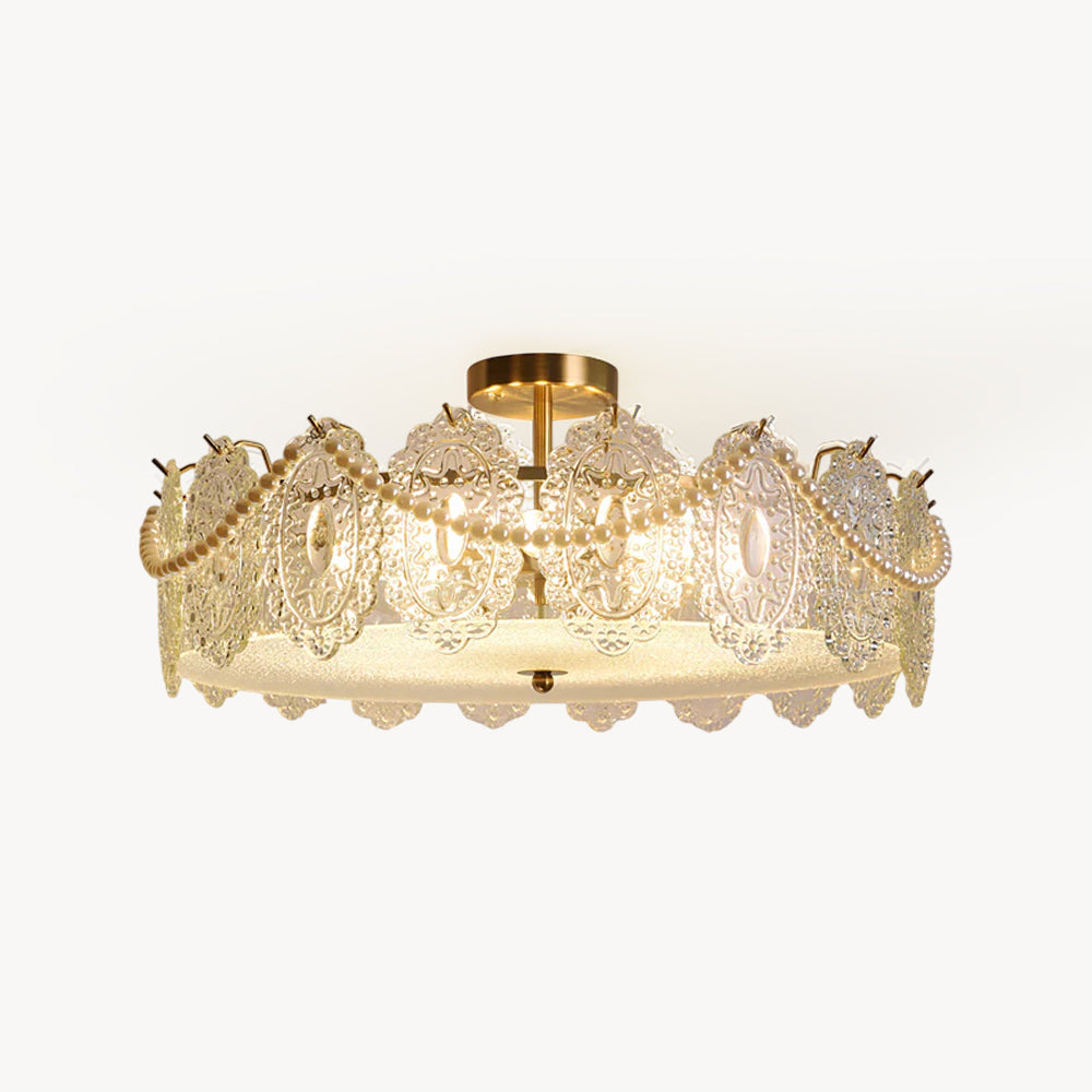 Drum Crystal Chandelier