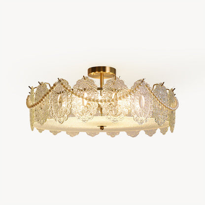 Drum Crystal Chandelier