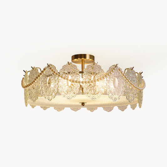 Drum Crystal Chandelier