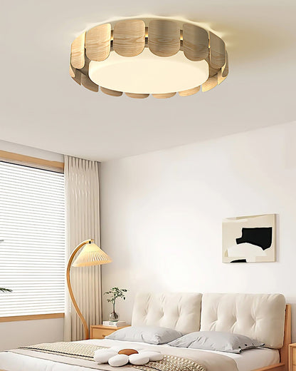 Wood Grain Pattern Ceiling Light
