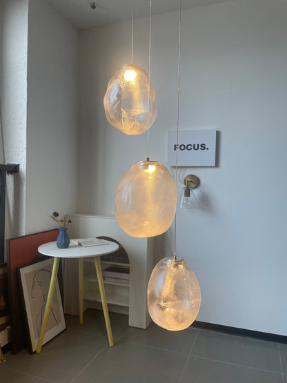 Liquid Glass Stone Pendant Light