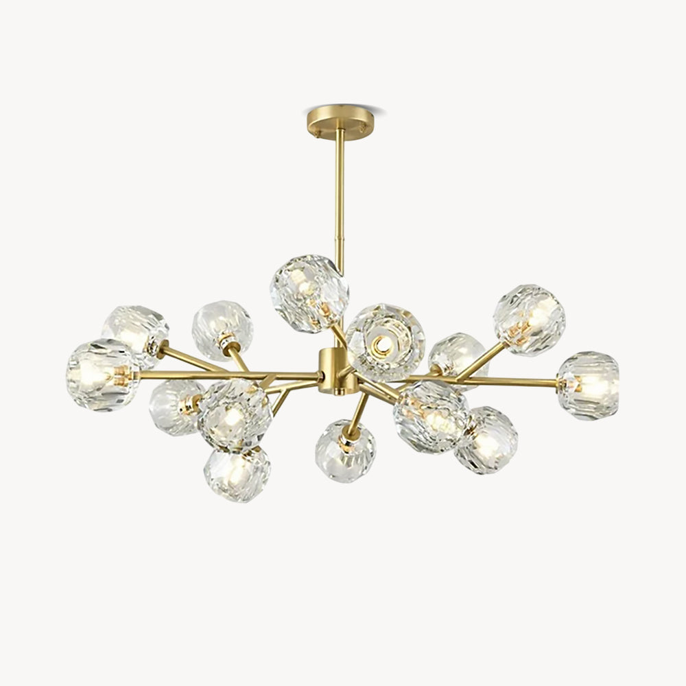 Crystal Ball Round Cluster Chandelier