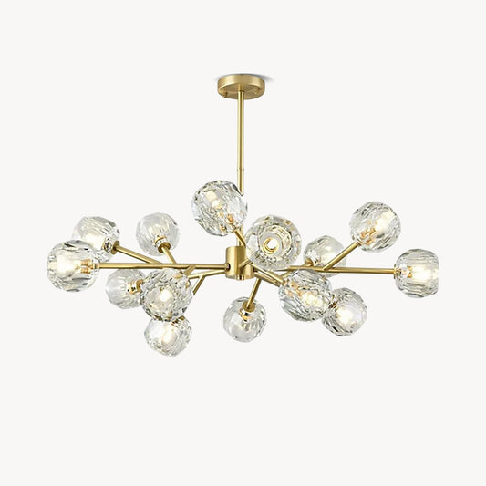Crystal Ball Round Cluster Chandelier
