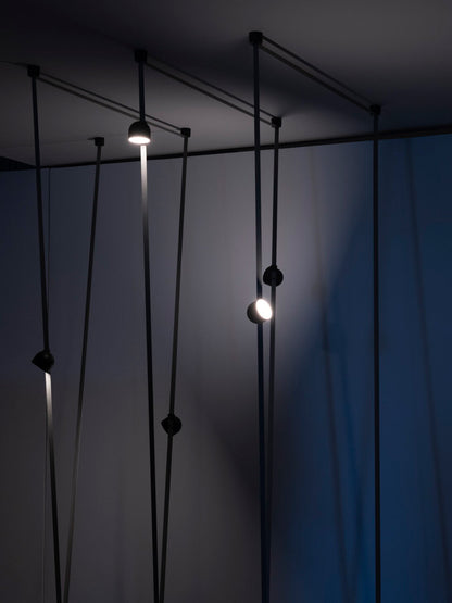 Plusminus Semispheres Leather Pendant Lamp
