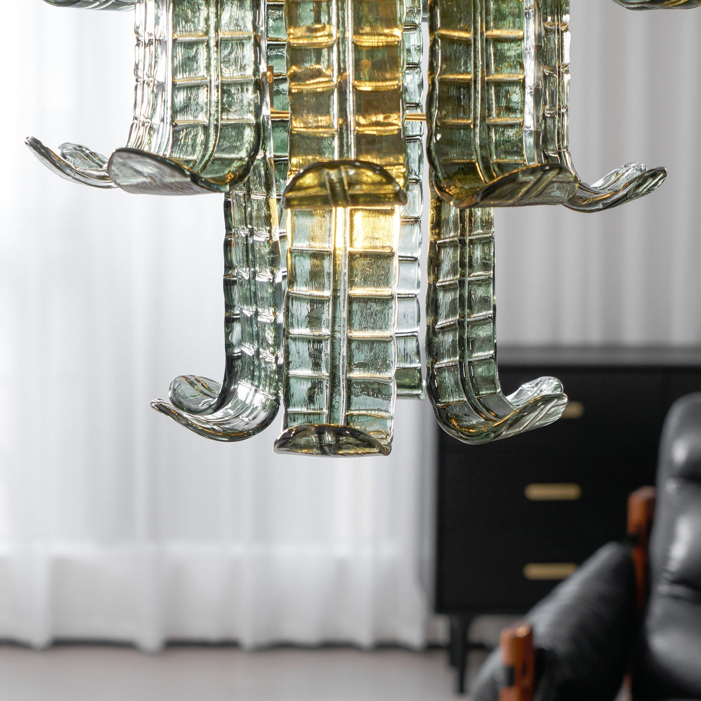 Murano Cascade Glass Chandeliers