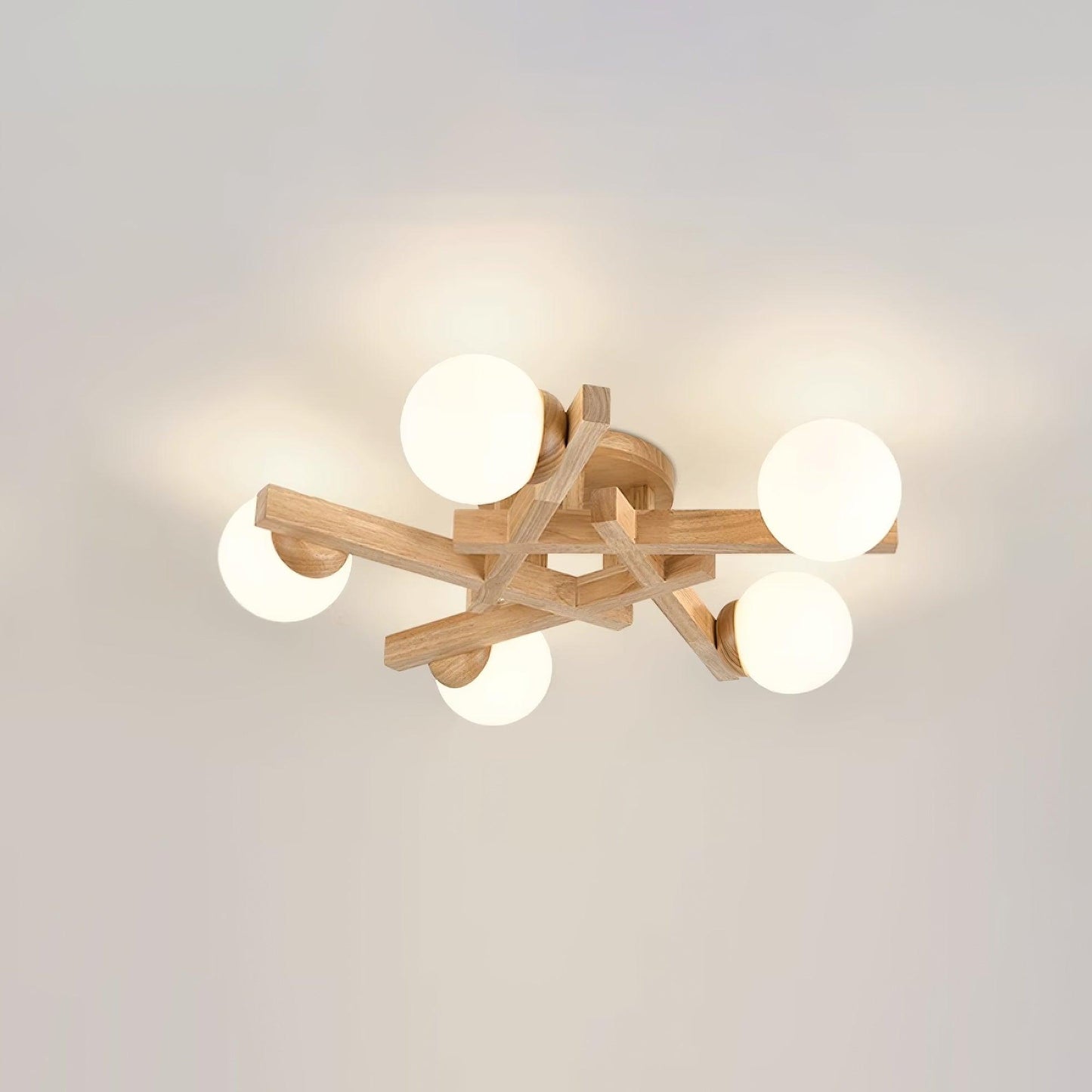 Wood Orin Ceiling Light
