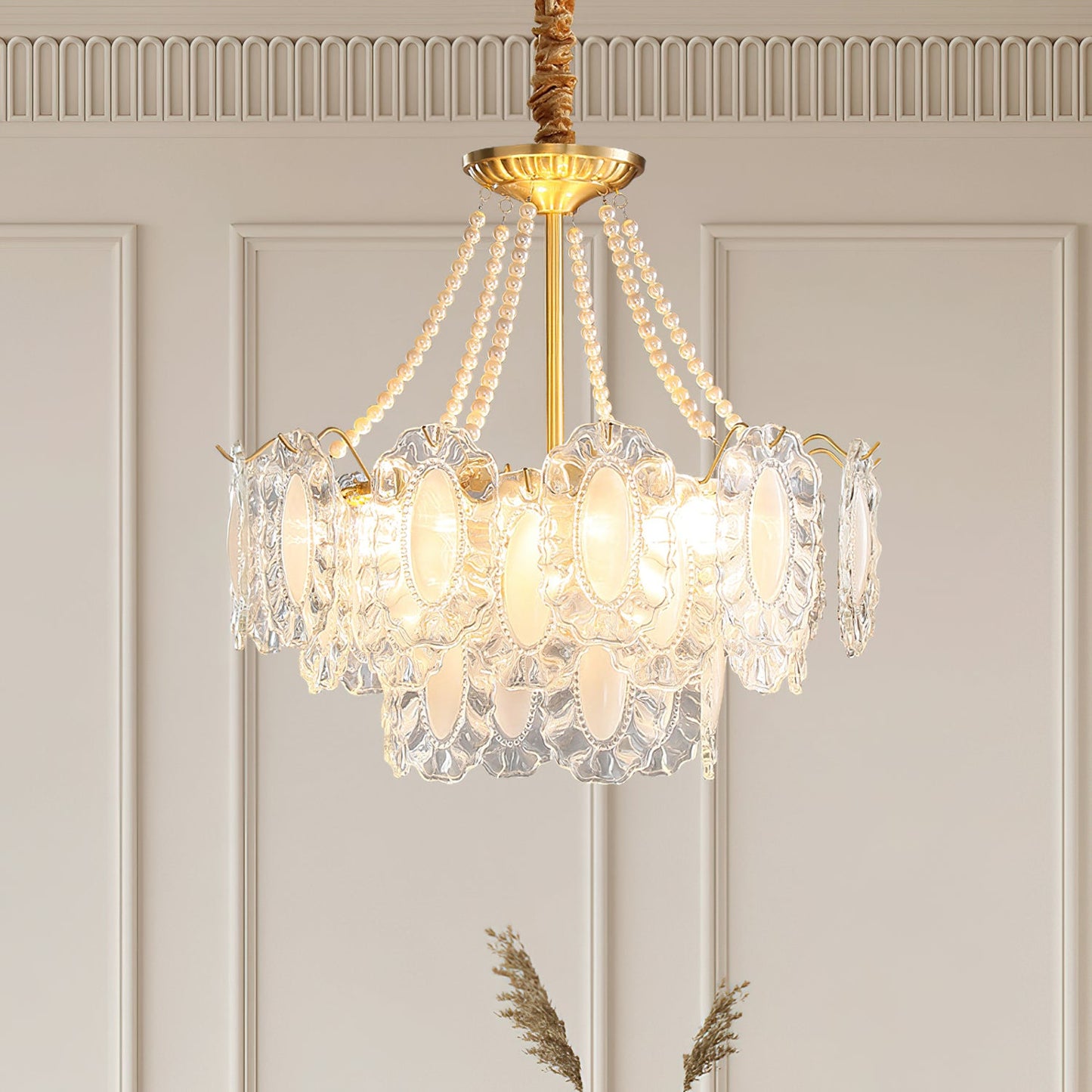 Nason Pearl Glass Chandelier
