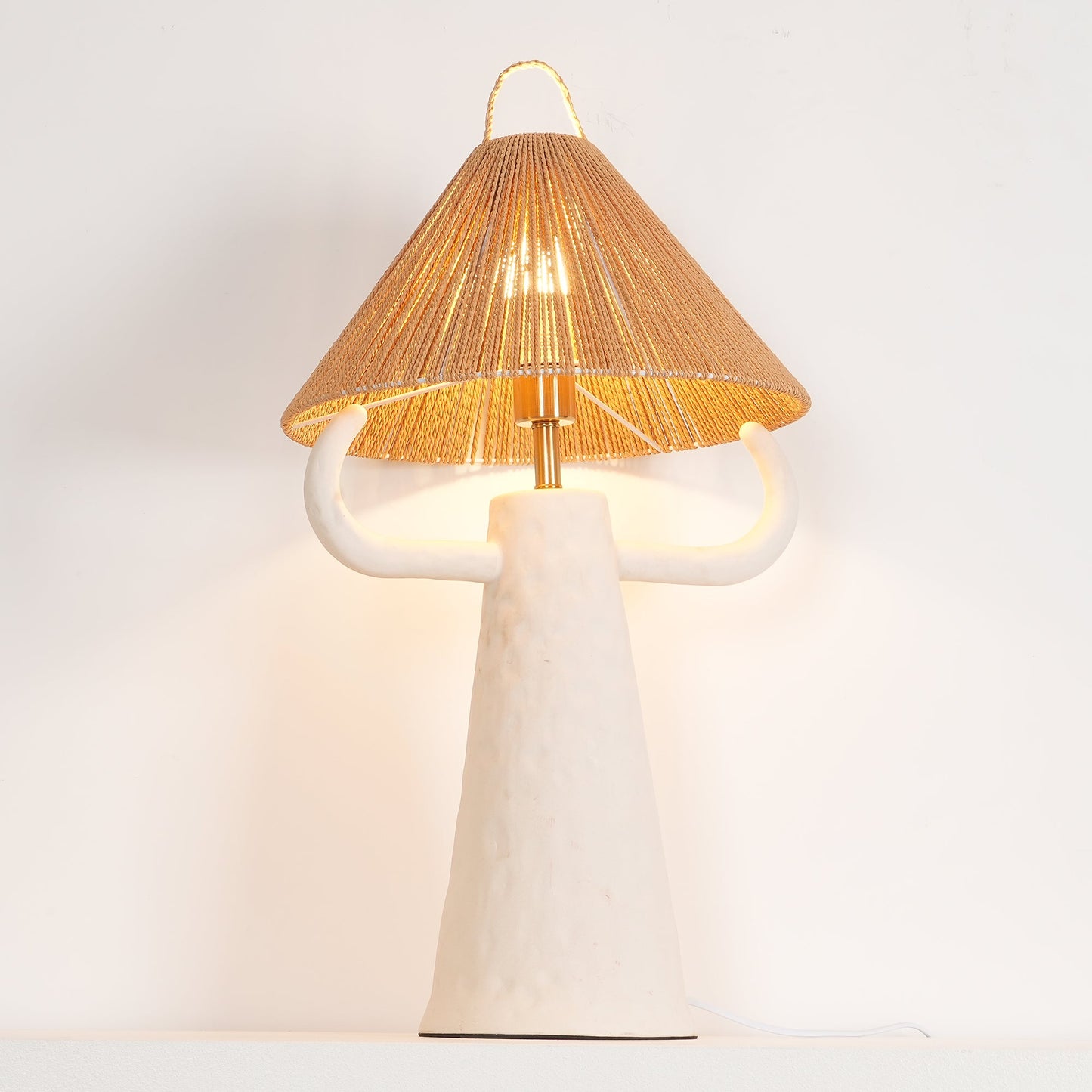 مصباح طاولة غرفة النوم المصنوع من خيوط السيراميك 