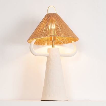 مصباح طاولة غرفة النوم المصنوع من خيوط السيراميك 