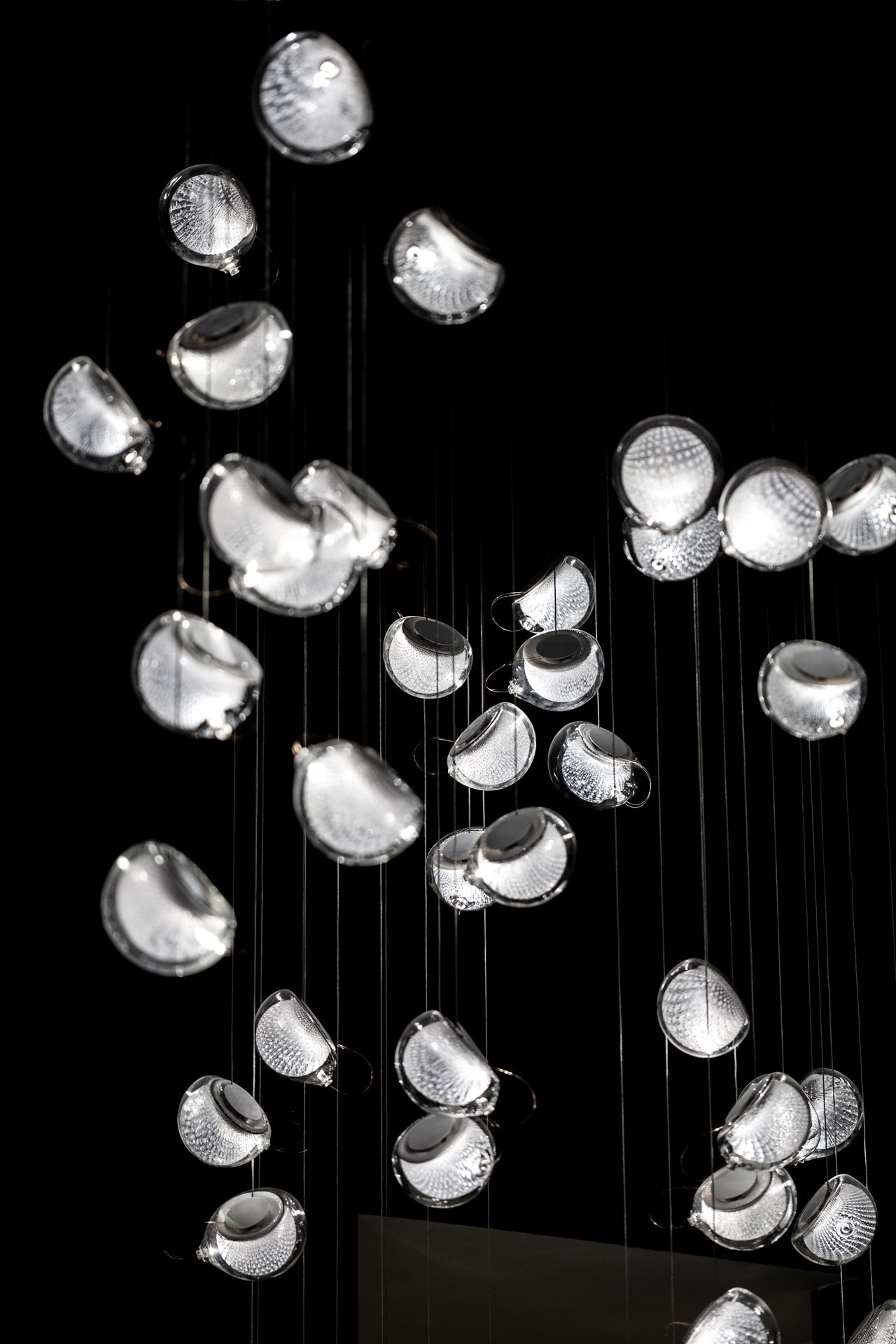 White and Clear Glass Pendant Light