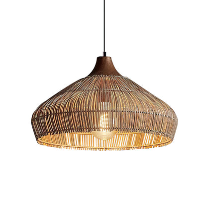 Wicker Rattan Pendant Light