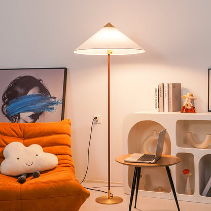 Rattan Circle Waiting Floor Lamp