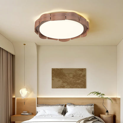 Wood Grain Pattern Ceiling Light