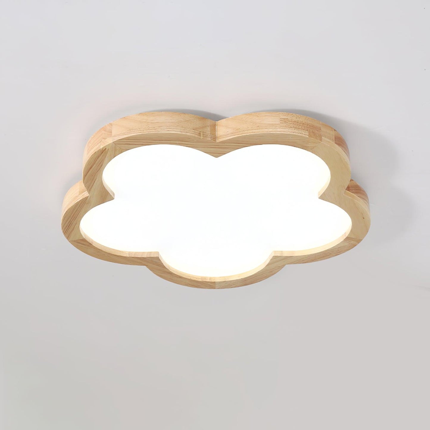 Wooden Flowers Ceiling Lamp