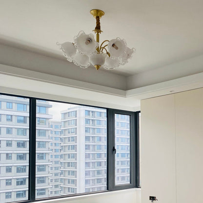 Floral Glass Chandelier