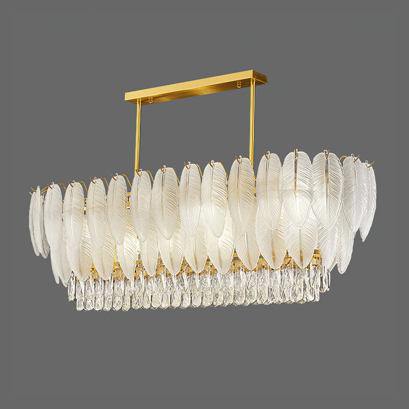 Greta Feather Crystal Chandelier