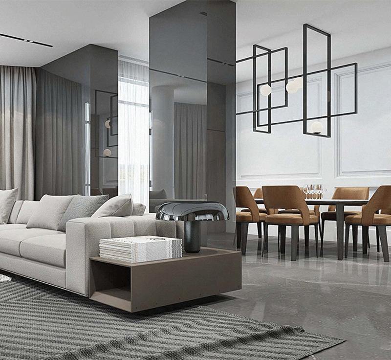 مصباح سقف زجاجي من موندريان 