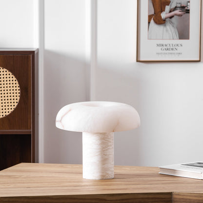 Mushroom Alabaster Table Lamp