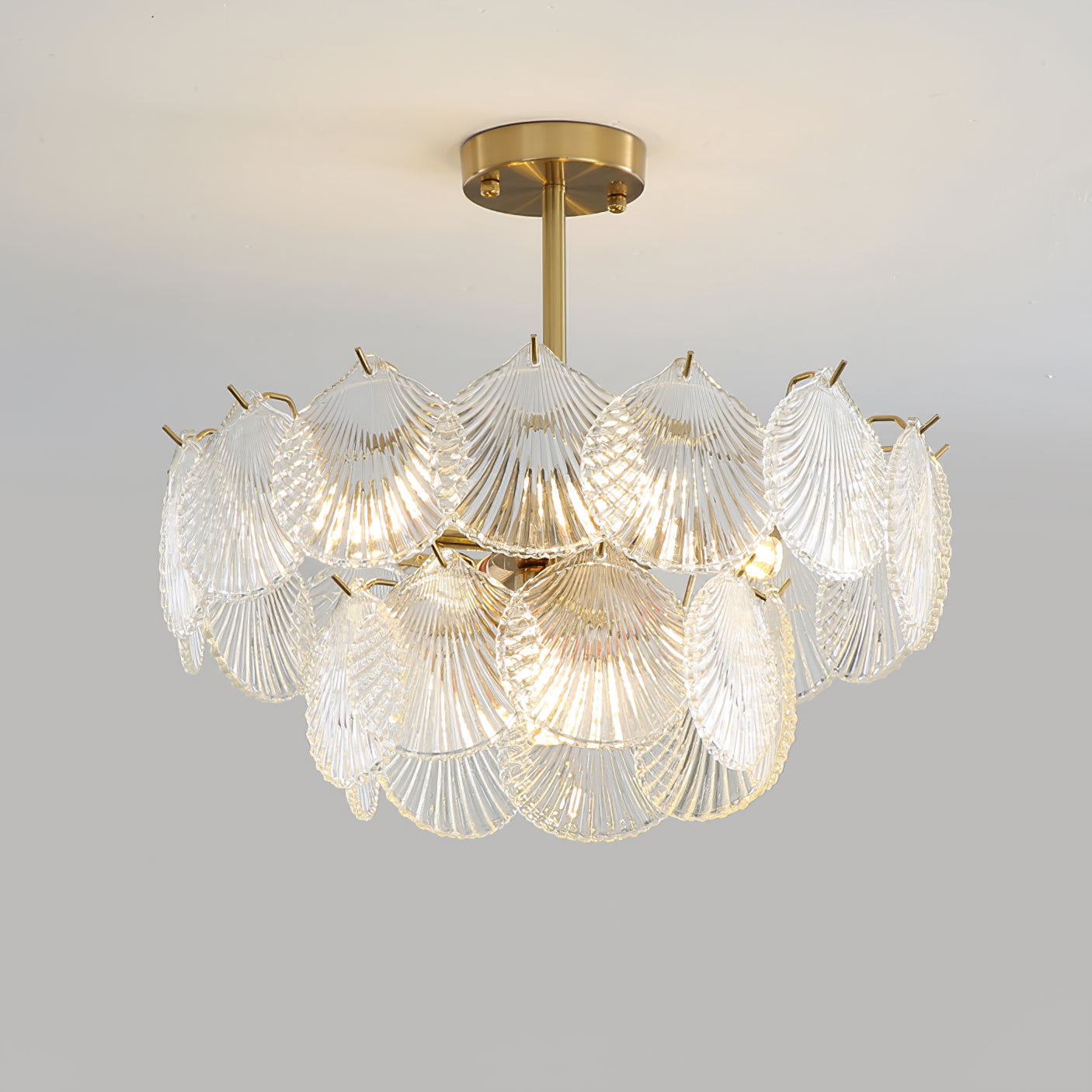 Shell Glass chandelier