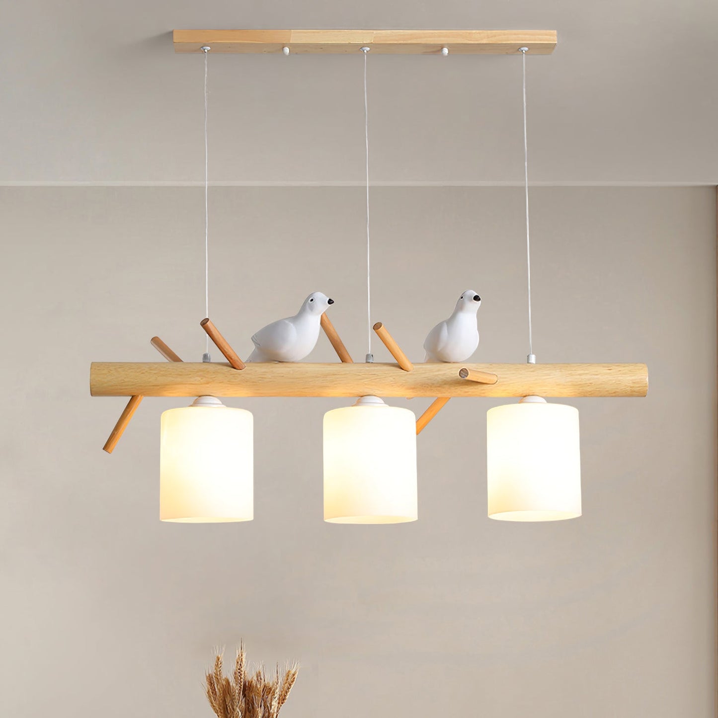 Birdy Wooden Pendant Lamp