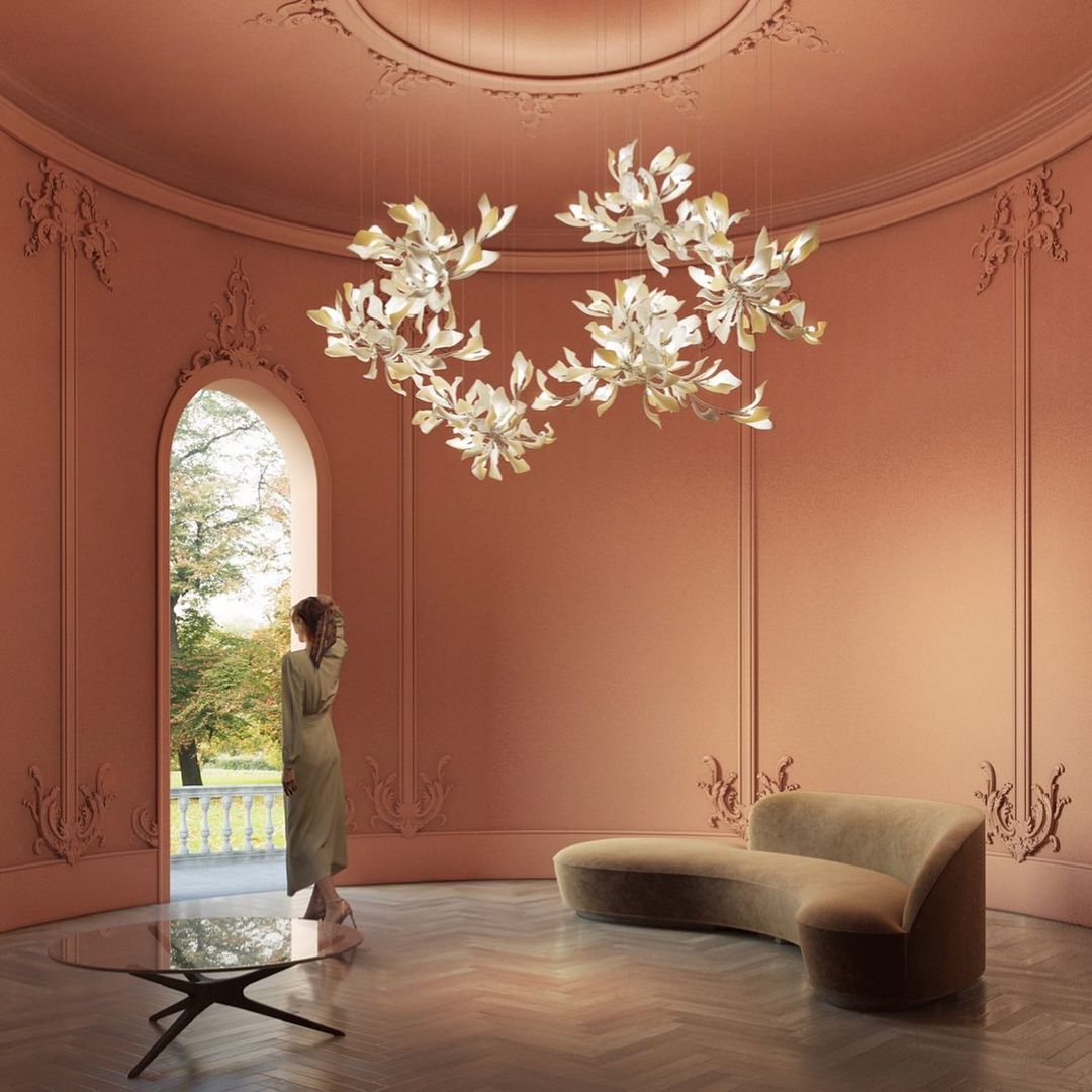 Gingko Chandelier B