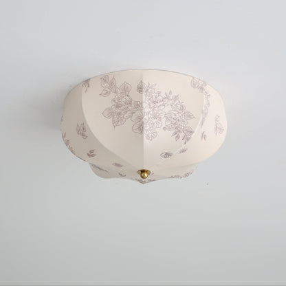 Orchid Fabric Ceiling Lamp