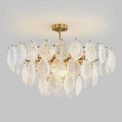 Leaf Glass Chandelier