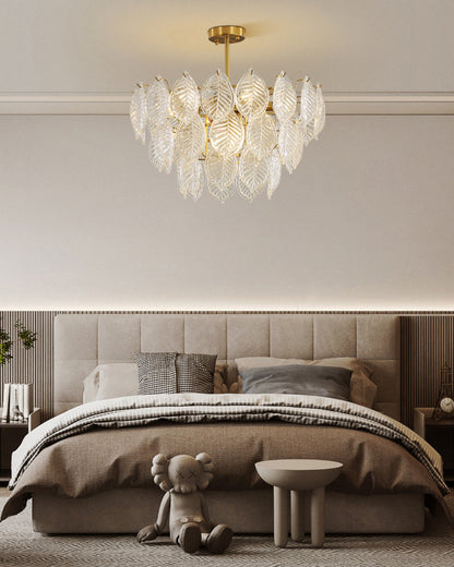 Leaf Glass Chandelier