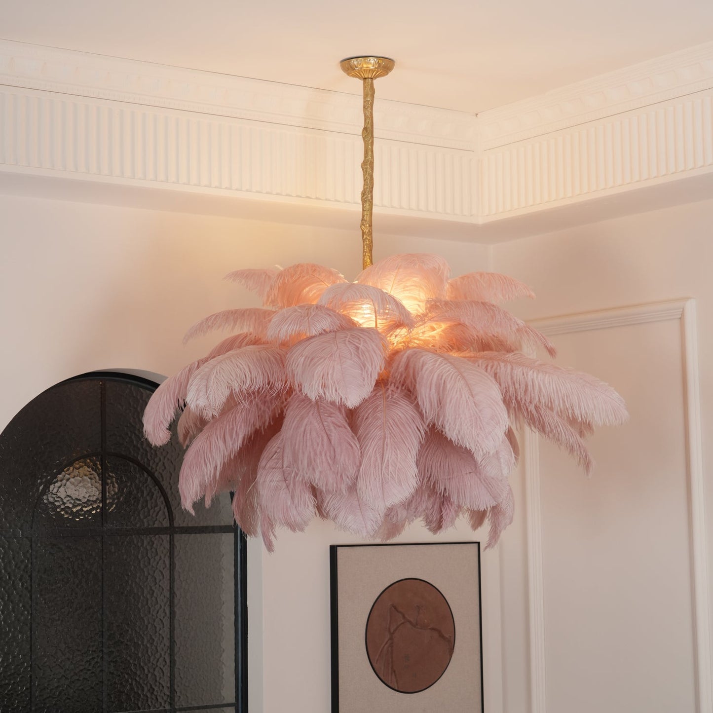 Ostrich Feather Chandeliers