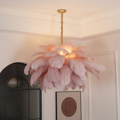 Ostrich Feather Chandeliers