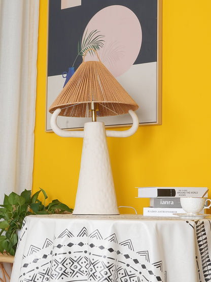 مصباح طاولة غرفة النوم المصنوع من خيوط السيراميك 