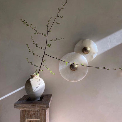 Alabaster Planes Wall Lamp
