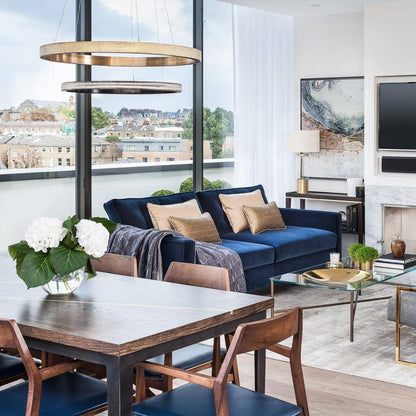 Ring Art Stairwell Chandelier