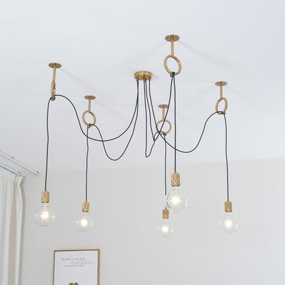 Industrial Spider Chandelier