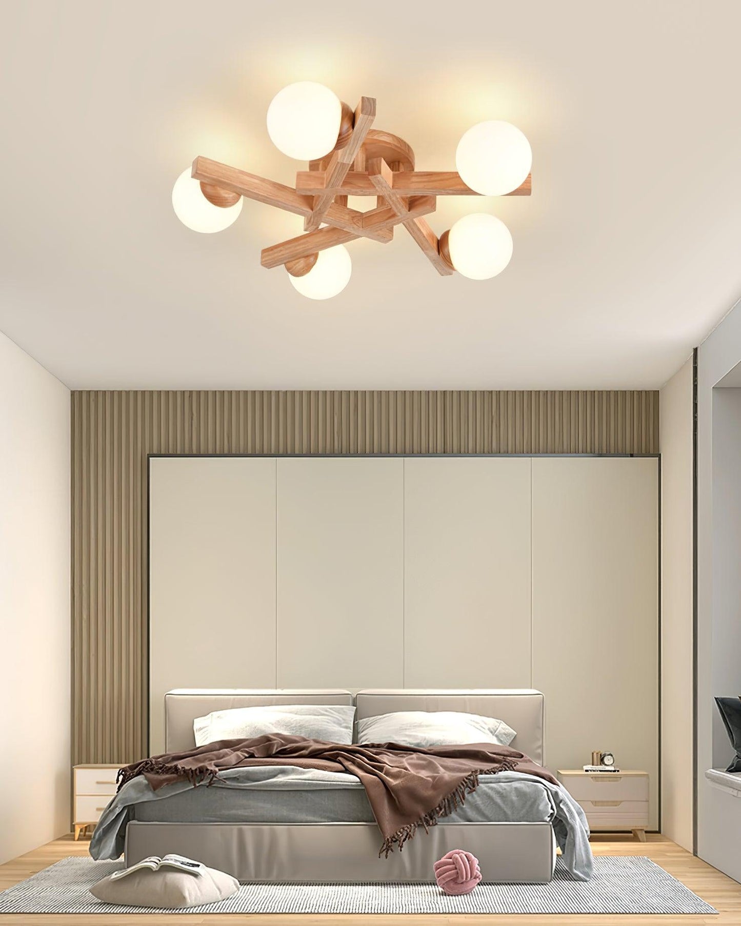 Wood Orin Ceiling Light