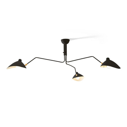 Horizontal Serge Mouille Ceiling Lamp A