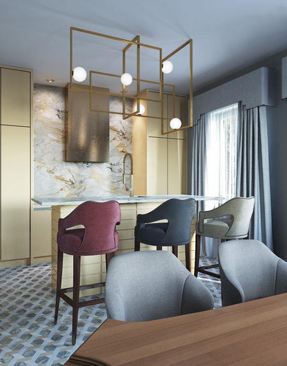 مصباح سقف زجاجي من موندريان 